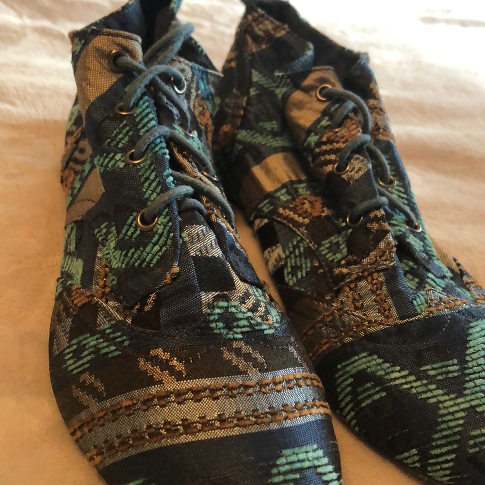 Aztec design booties